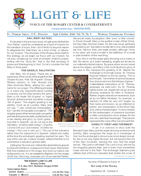 Hail Mary as Fuel / Our First Parents V79n5-Sept-Oct 2026